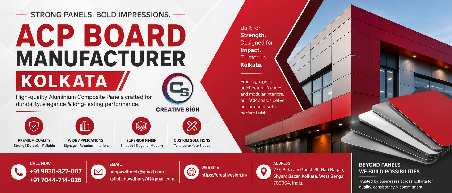 ACP board manufacturer Kolkata