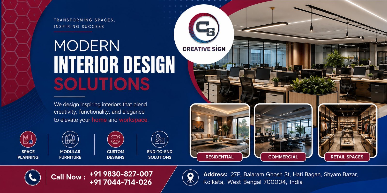 Modern Office Interior Designers Kolkata